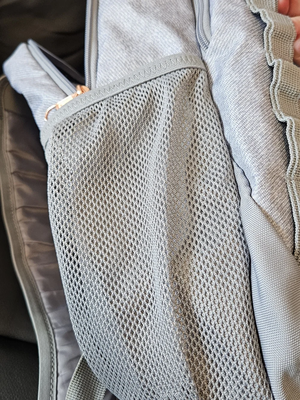 adidas Excel 6 Light Gray Backpack with Rose Gold Logo